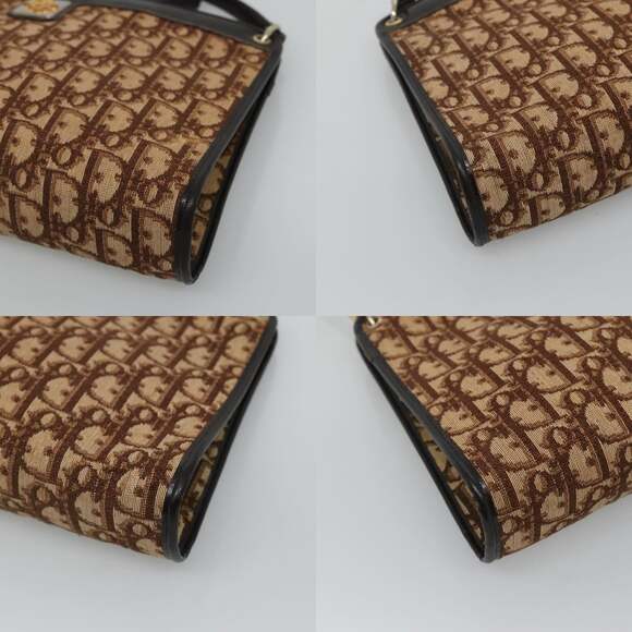 DIOR Trotter Canvas Shoulder Bag Brown - Picture 10 of 12